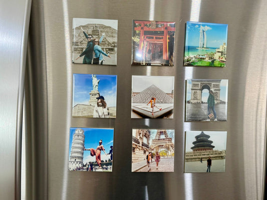 Foto imanes personalizados 6.5cm x 6.5cm