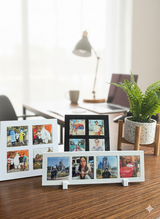 Paquete Marco + 4 Foto Imanes Personalizados (5cm x 5cm)