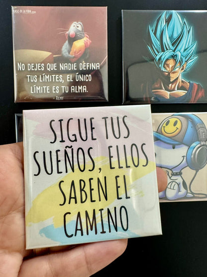 Foto imanes personalizados 6.5cm x 6.5cm