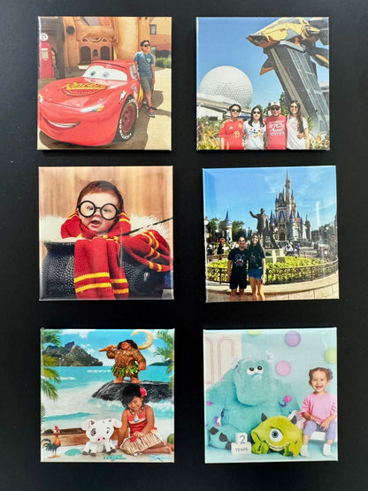 Foto imanes personalizados 6.5cm x 6.5cm